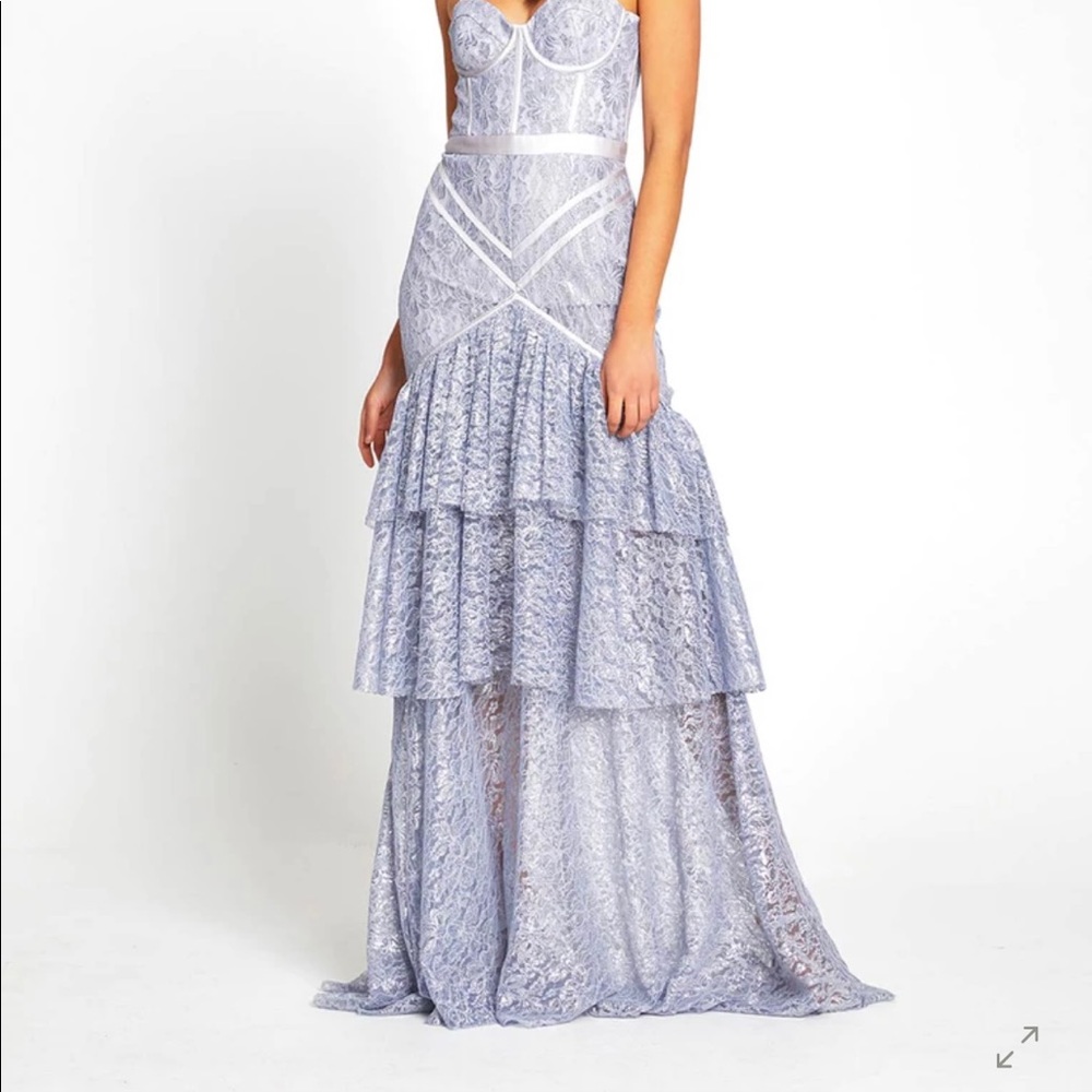 Alice McCall Women’s Maxi Formal Dress Size 6 (Grey/Purple) Brand New with tags